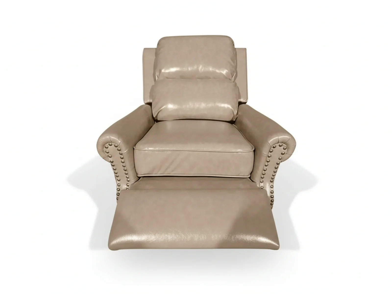Nilsson PU Leather Recliner Chair - Khaki - Image 7