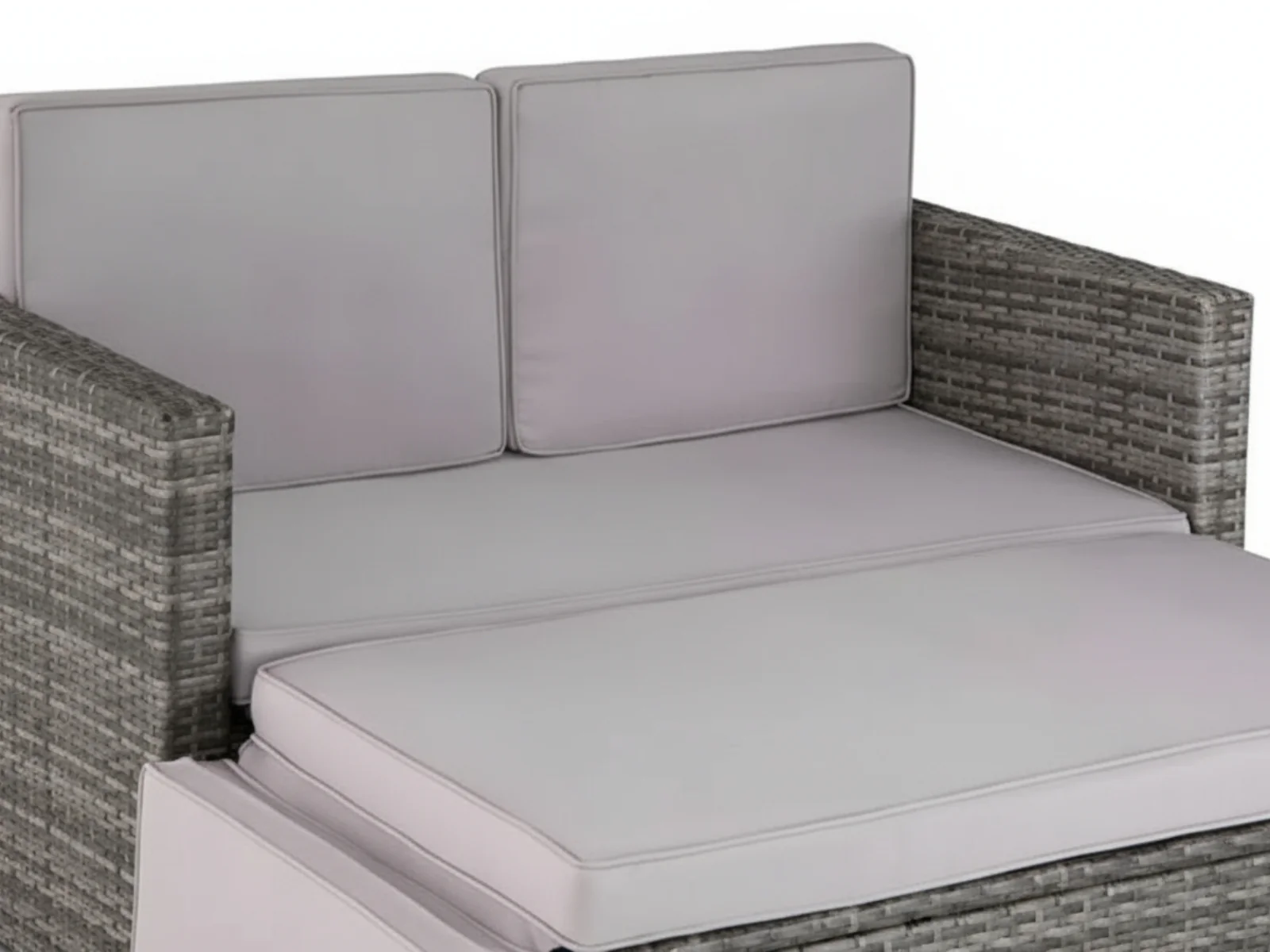 2-Piece Outdoor Sofa Set - Grey - Image 4