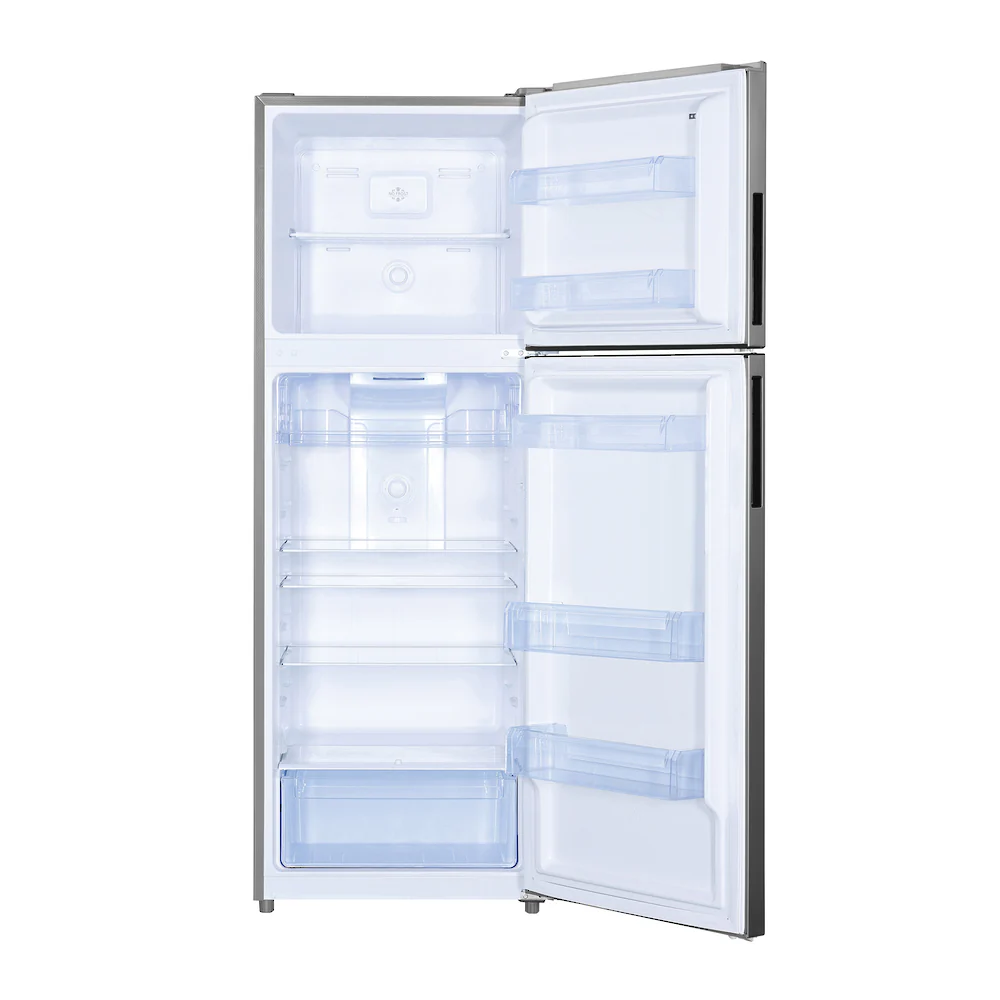 T Parmco 362L Silver Top Mount Fridge Freezer - Image 2