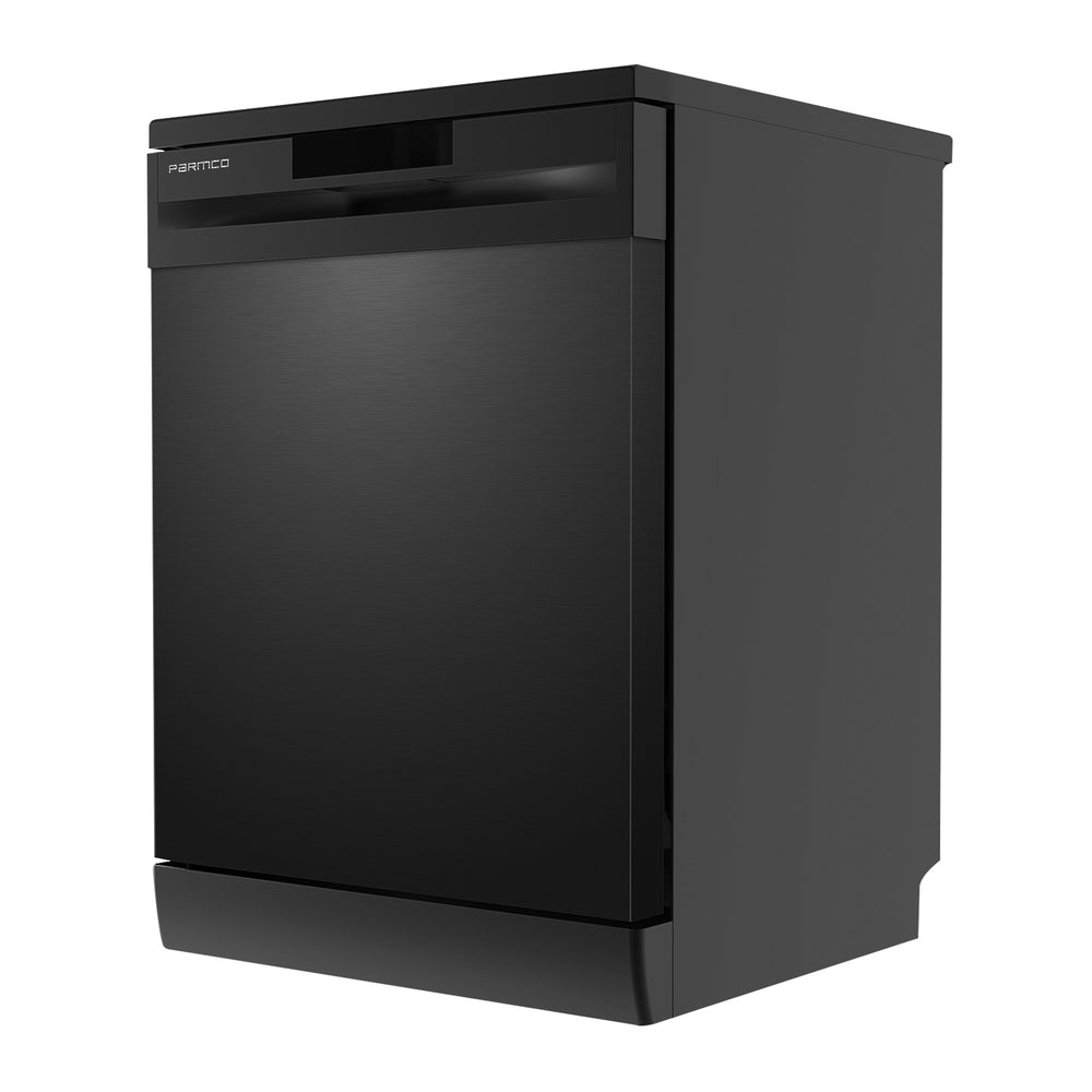 T Parmco 600mm Black Freestanding Dishwasher LED Display - Image 2