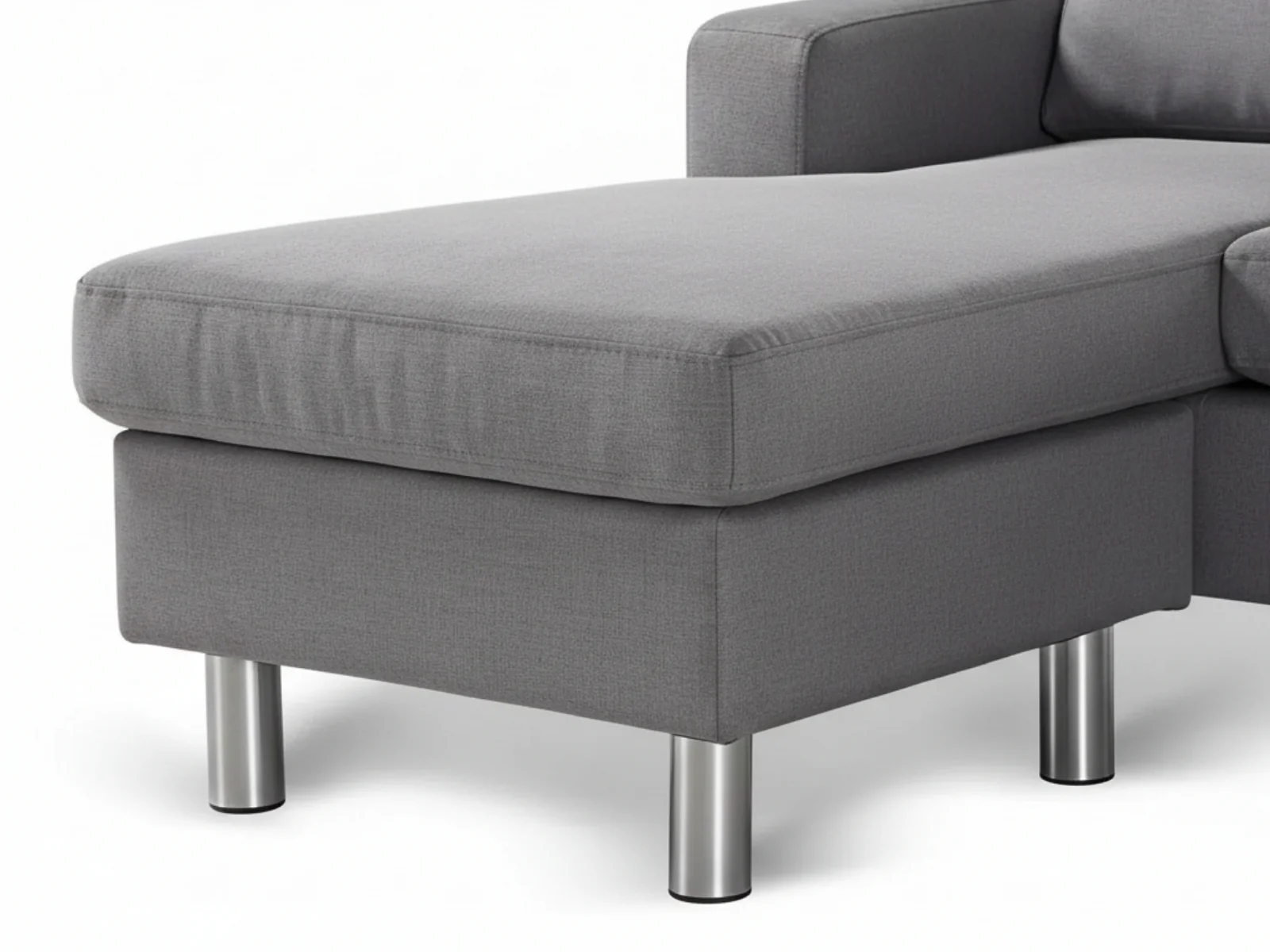 Rymden Linen Sofa Set with Chaise - Grey - Image 9