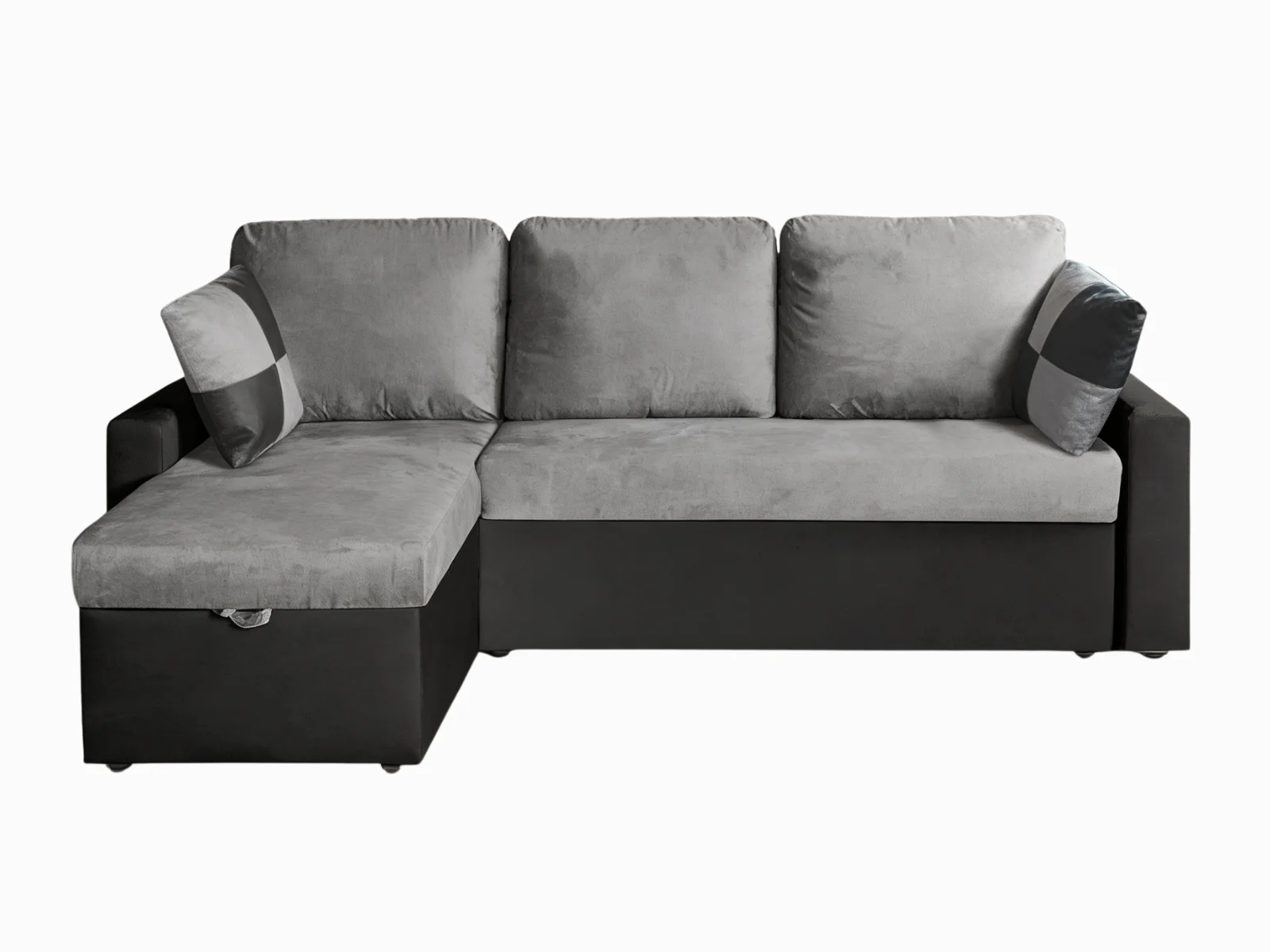 Salem Pull Out Sofa Bed with Storage - Grey