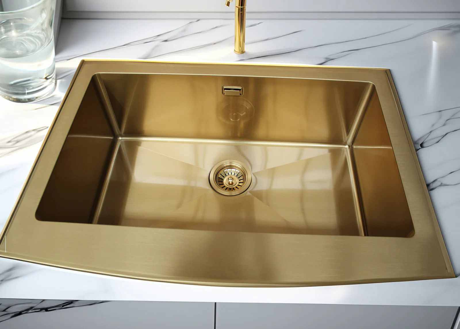 Gold Stainless Steel Single Sink - Image 2