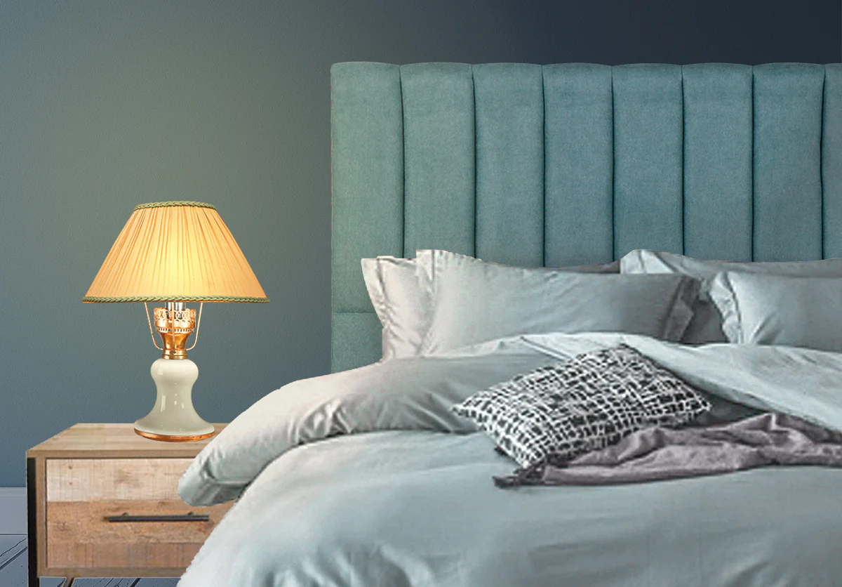 Tada Fabric Headboard Prussian Blue - King - Image 2