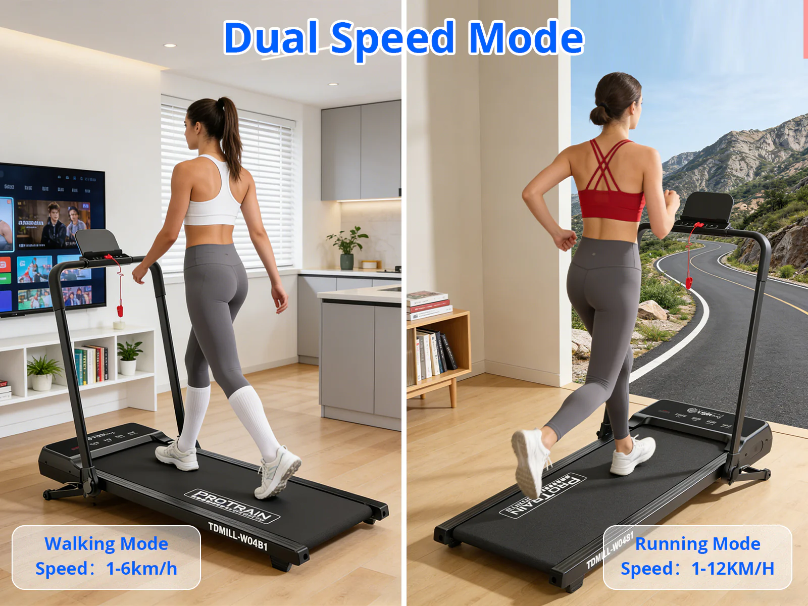Walking Pad Treadmill With Handle - Image 6