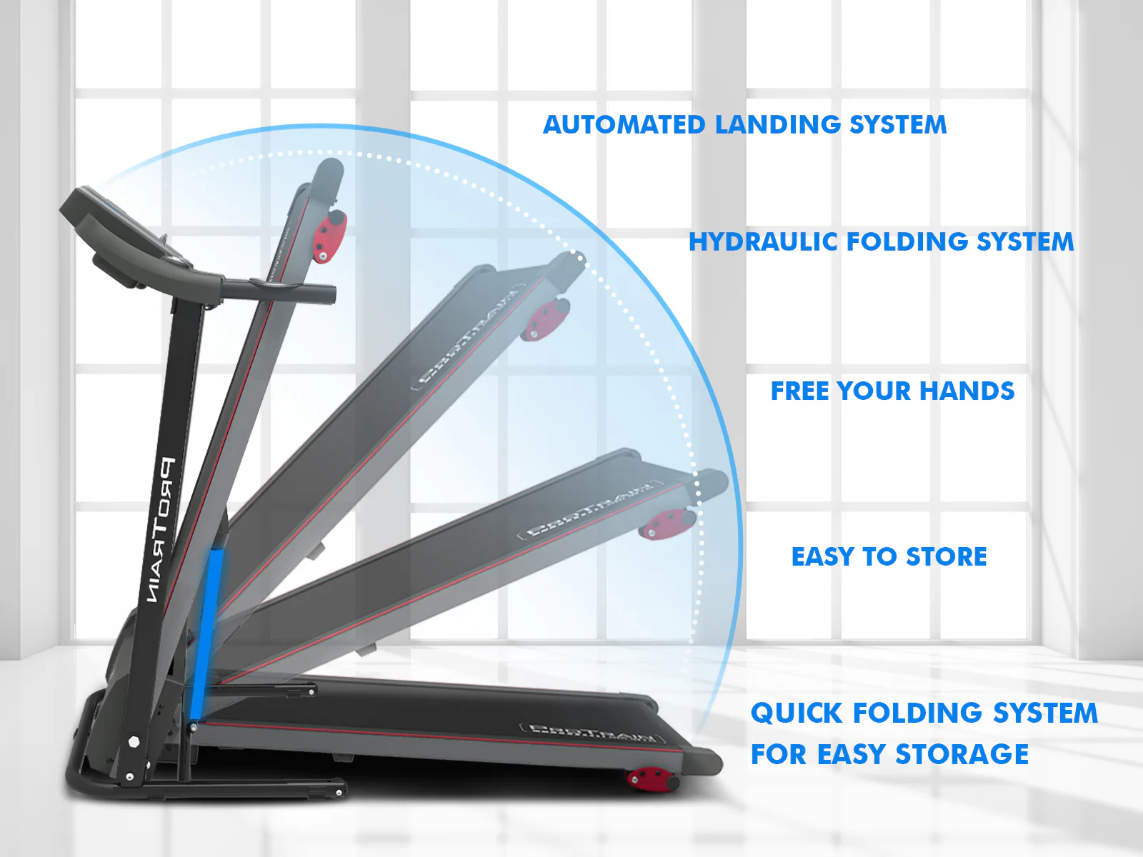 Multifunction Electric Treadmill With APP - 40 cm - Image 10