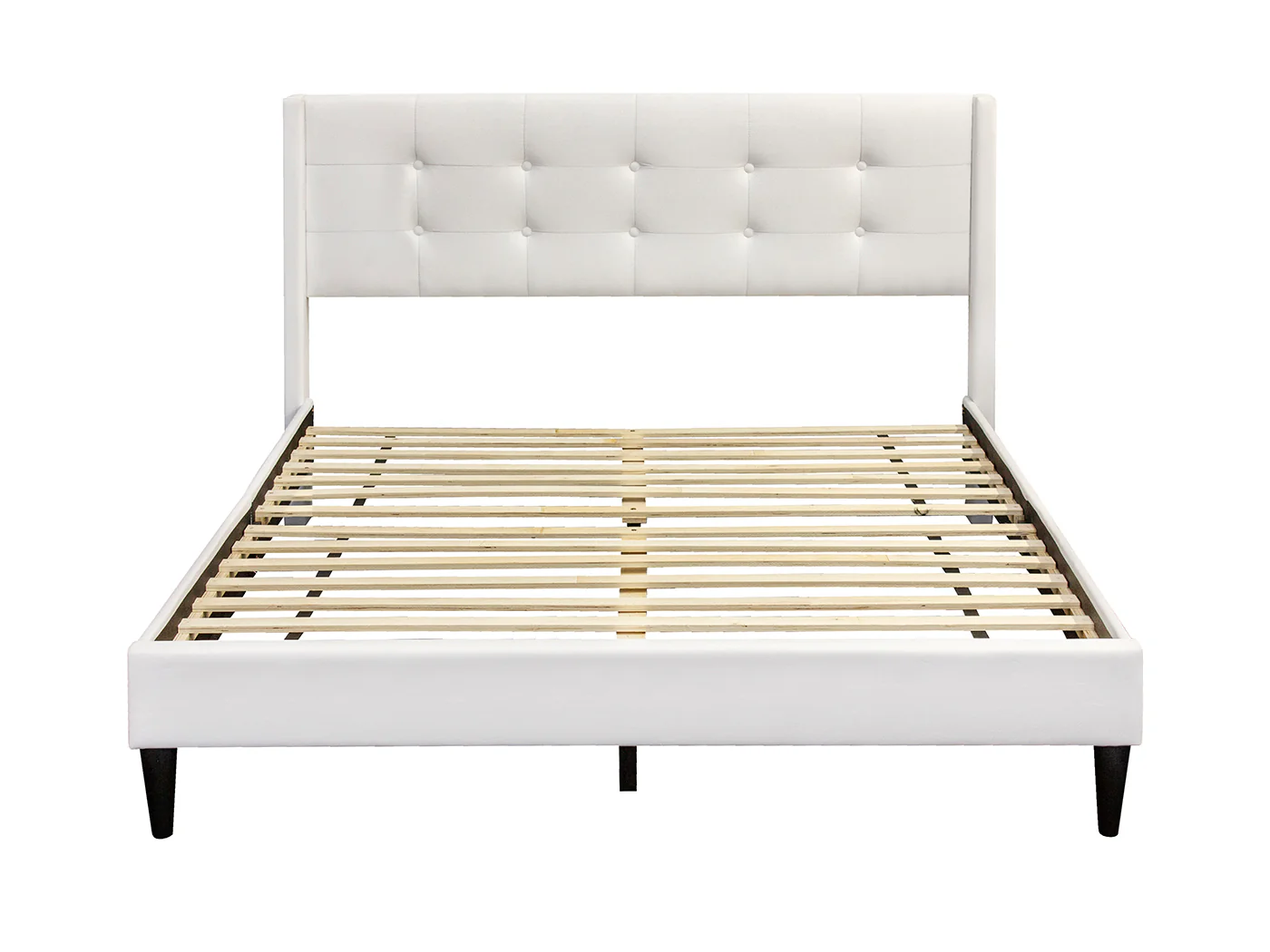 Vele-C Bed Frame White & Xclusive Pocket Spring Mattress X20 - Queen - Image 6