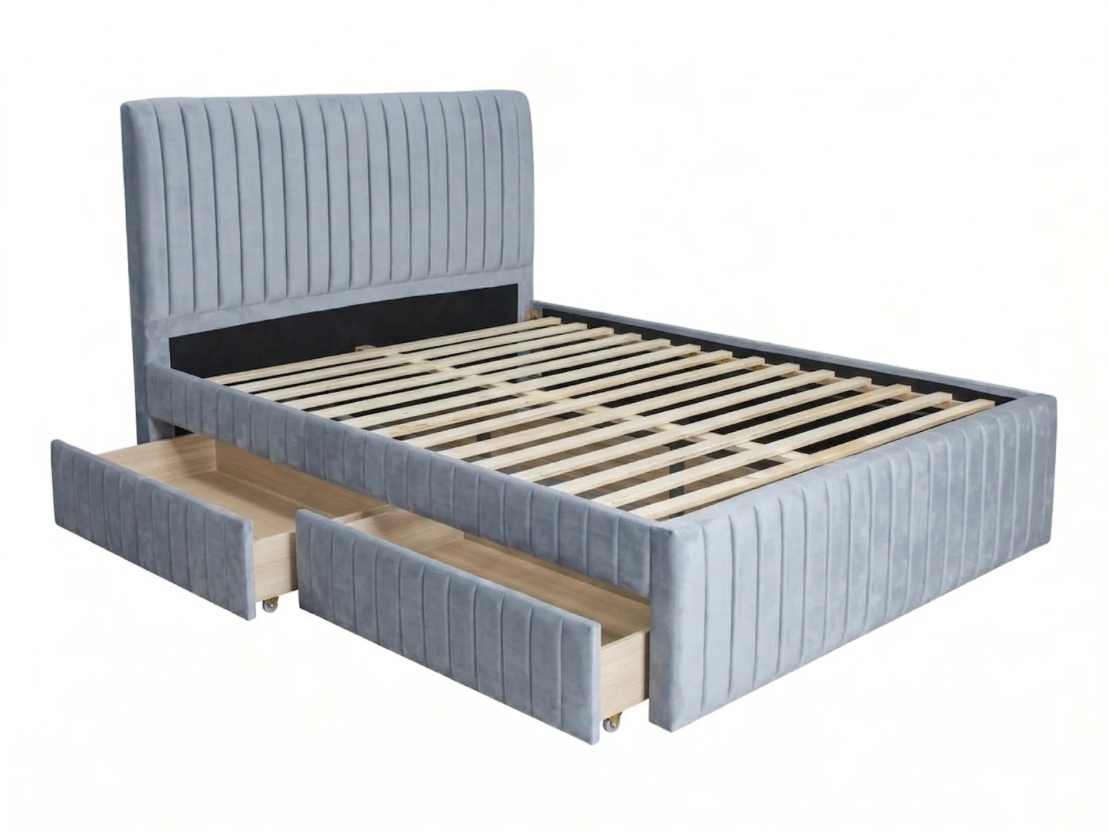 Wairoa Bed Frame with Drawers & Bon21 Mattress - Queen - Image 3