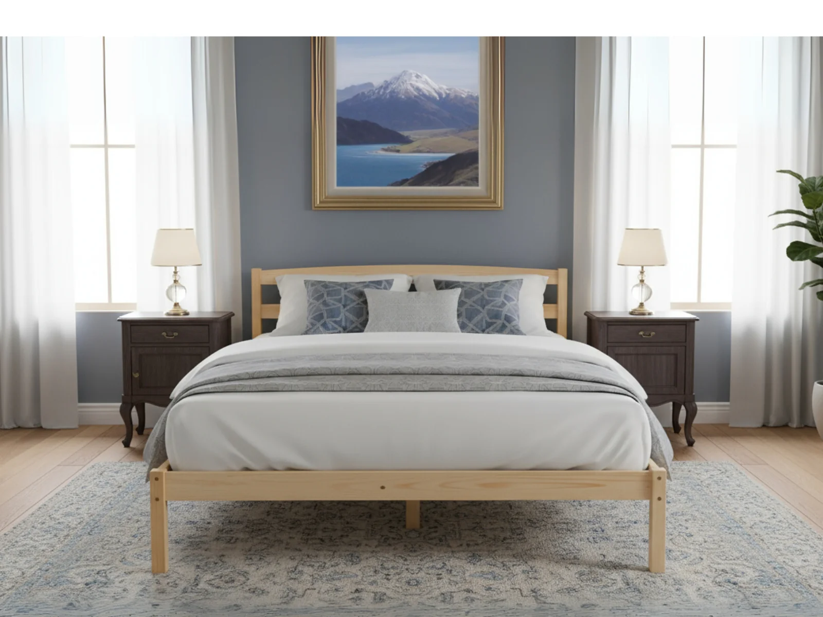 Wayford Bed Frame Natural & MEM 23 cm Mattress - King Single - Image 8