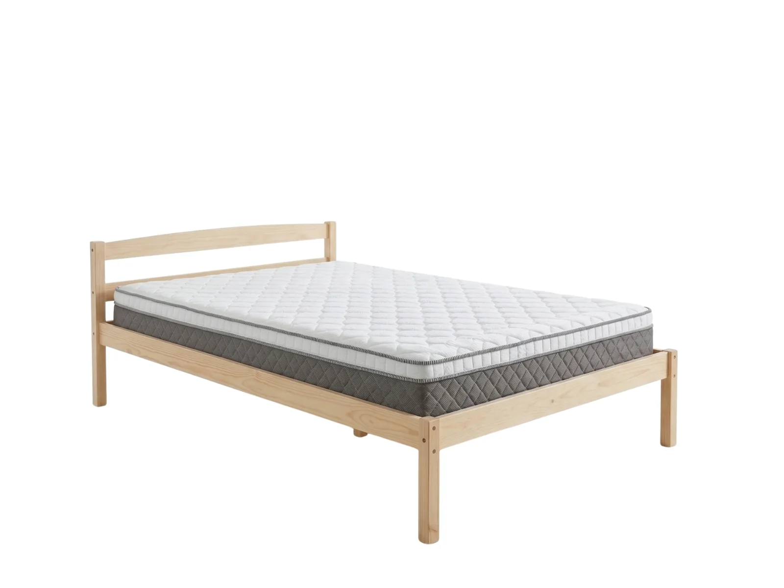 Wayford Bed Frame Natural & MEM 23 cm Mattress - King Single