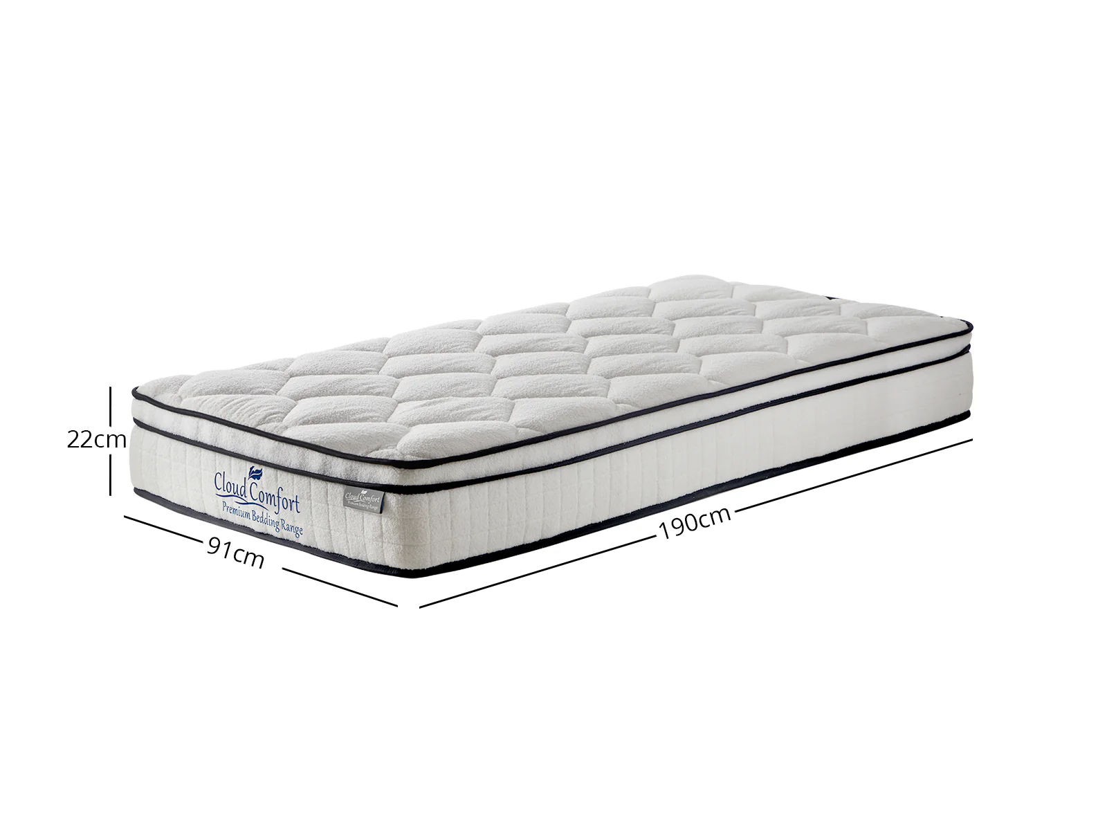 Xclusive Bed Base & Boucle22 Mattress - Single - Image 9