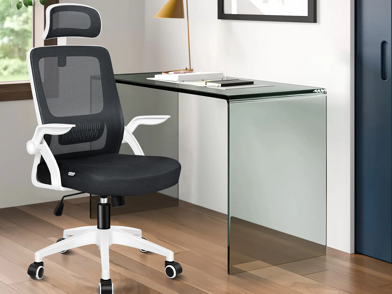 Xclusive Ergo Office Chair 092 black & White - Image 2