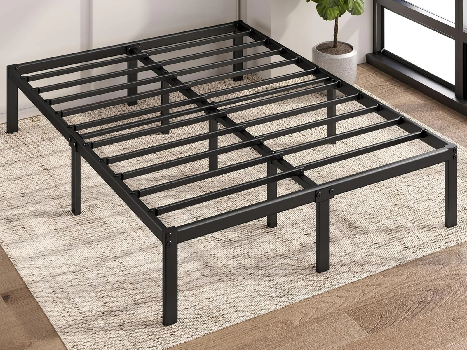 DS Xclusive Metal Platform Bed Frame - Double - Image 4