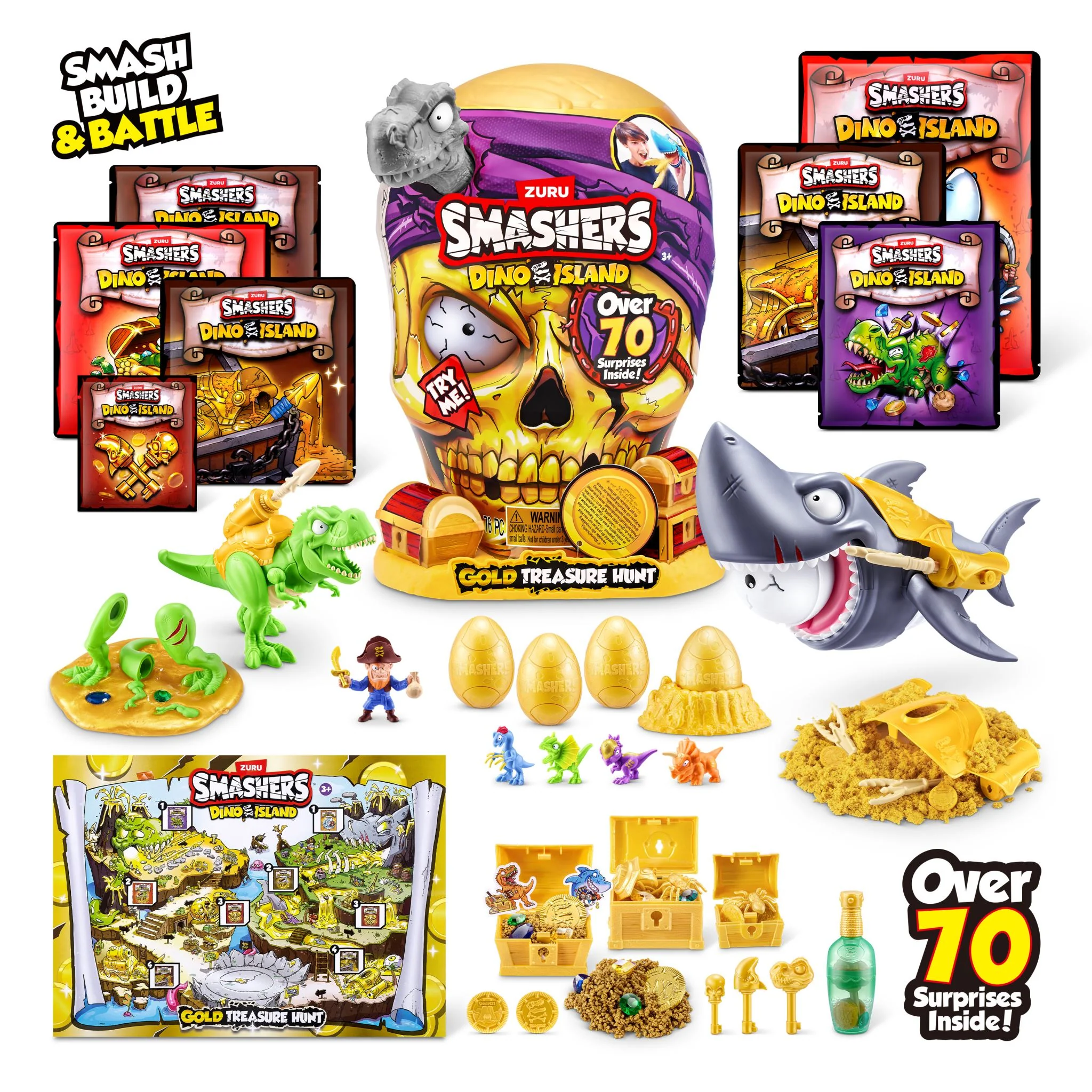 ZURU Smashers Dino Island S1 - Gold Treasure Hunt - Image 4